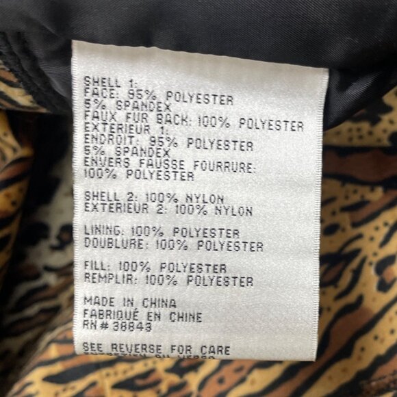 Via Spiga Black Quilted Hooded Coat With Golden Detail & Leopard Lining Szize S - Picture 6 of 13